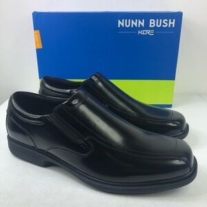 Nunn Bush Kore Bleeker Street Black Leather Loafer Shoes